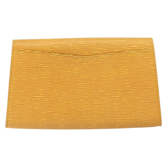 LOUIS VUITTON Epi Art Deco Clutch Bag Yellow M52639 LV Auth 157540