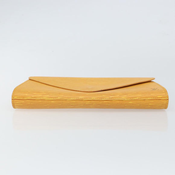 LOUIS VUITTON Epi Art Deco Clutch Bag Yellow M52639 LV Auth 157540