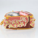 BALENCIAGA Flower Hand Bag Canvas 2way Pink Silver Auth 157542V-5