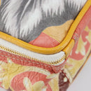 BALENCIAGA Flower Hand Bag Canvas 2way Pink Silver Auth 157542V-16