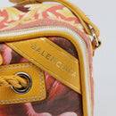 BALENCIAGA Flower Hand Bag Canvas 2way Pink Silver Auth 157542V-20