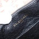 BALENCIAGA Flower Hand Bag Canvas 2way Pink Silver Auth 157542V-21