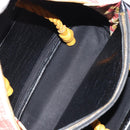 BALENCIAGA Flower Hand Bag Canvas 2way Pink Silver Auth 157542V-10