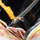BALENCIAGA Flower Hand Bag Canvas 2way Pink Silver Auth 157542V-24