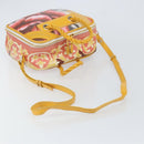 BALENCIAGA Flower Hand Bag Canvas 2way Pink Silver Auth 157542V-9