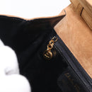 Salvatore Ferragamo Gancini Hand Bag Suede 2way Beige Gold Auth 157544-22