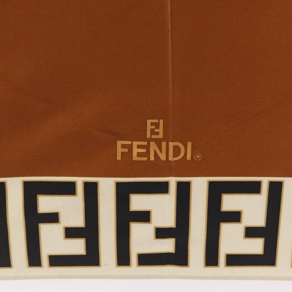 FENDI Zucca Canvas Umbrella Nylon Brown Black Auth 157545V