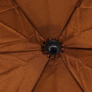 FENDI Zucca Canvas Umbrella Nylon Brown Black Auth 157545V-8