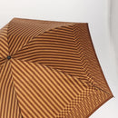 FENDI Zucchino Canvas Umbrella Nylon Brown Auth 157546V-3