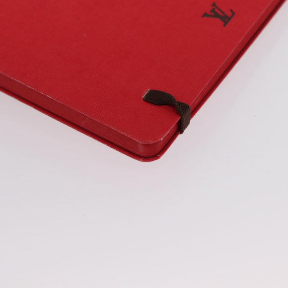 LOUIS VUITTON Notebook MN Planner Canvas Red GI1186 LV Auth 157547