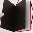 LOUIS VUITTON Notebook MN Planner Canvas Red GI1186 LV Auth 157547-10