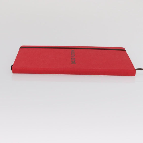 LOUIS VUITTON Notebook MN Planner Canvas Red GI1186 LV Auth 157547