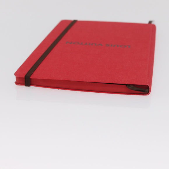 LOUIS VUITTON Notebook MN Planner Canvas Red GI1186 LV Auth 157547