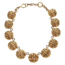 CHANEL Necklace metal Gold CC Auth 157548SAV-1