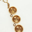 CHANEL Necklace metal Gold CC Auth 157548SAV-15