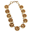 CHANEL Necklace metal Gold CC Auth 157548SAV-8