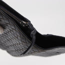 BOTTEGA VENETA INTRECCIATO Long Wallet Leather Black Auth 157551-9