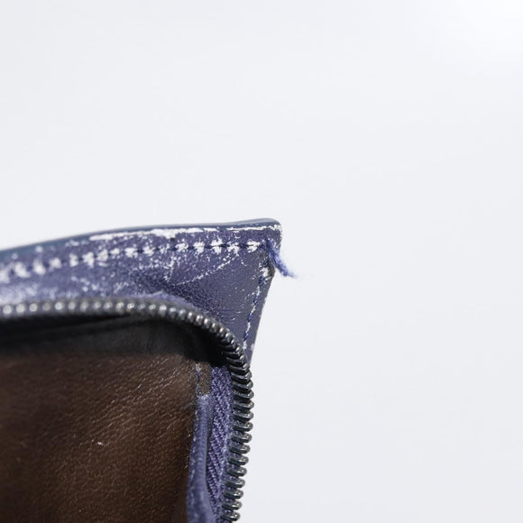 BOTTEGA VENETA INTRECCIATO Long Wallet Leather Black Auth 157551