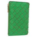 BOTTEGA VENETA INTRECCIATO Long Wallet Leather Green Auth 157552-1