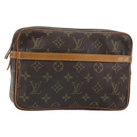 LOUIS VUITTON Monogram Compiegne 23 Clutch Bag M51847 LV Auth 157565