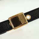 Christian Dior Caro Medium Cannage Bag Calf Skin Black Gold Auth 157570SM-15