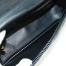 Christian Dior Caro Medium Cannage Bag Calf Skin Black Gold Auth 157570SM-20