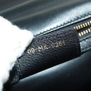 Christian Dior Caro Medium Cannage Bag Calf Skin Black Gold Auth 157570SM-25