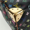 LOUIS VUITTON Monogram Multicolor Speedy 30 Hand Bag Black M92642 Auth 157571SM-9
