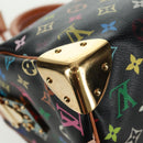 LOUIS VUITTON Monogram Multicolor Speedy 30 Hand Bag Black M92642 Auth 157571SM-17