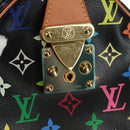 LOUIS VUITTON Monogram Multicolor Speedy 30 Hand Bag Black M92642 Auth 157571SM-22