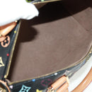 LOUIS VUITTON Monogram Multicolor Speedy 30 Hand Bag Black M92642 Auth 157571SM-11