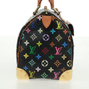 LOUIS VUITTON Monogram Multicolor Speedy 30 Hand Bag Black M92642 Auth 157571SM-5