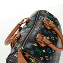 LOUIS VUITTON Monogram Multicolor Speedy 30 Hand Bag Black M92642 Auth 157571SM-7