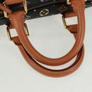 LOUIS VUITTON Monogram Multicolor Speedy 30 Hand Bag Black M92642 Auth 157571SM-8