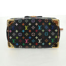 LOUIS VUITTON Monogram Multicolor Speedy 30 Hand Bag Black M92642 Auth 157571SM-6