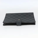 LOUIS VUITTON Damier Graphite Agenda MM Day Planner Cover R20242 LV Auth 157572-3