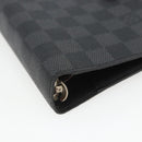 LOUIS VUITTON Damier Graphite Agenda MM Day Planner Cover R20242 LV Auth 157572-7