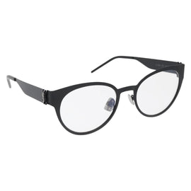 SAINT LAURENT Glasses metal Black Auth 157573A