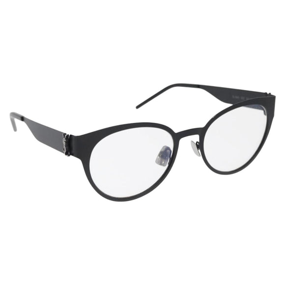 SAINT LAURENT Glasses metal Black Auth 157573A