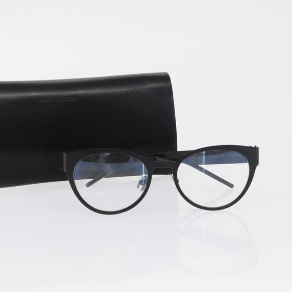 SAINT LAURENT Glasses metal Black Auth 157573A