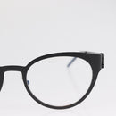 SAINT LAURENT Glasses metal Black Auth 157573A-4