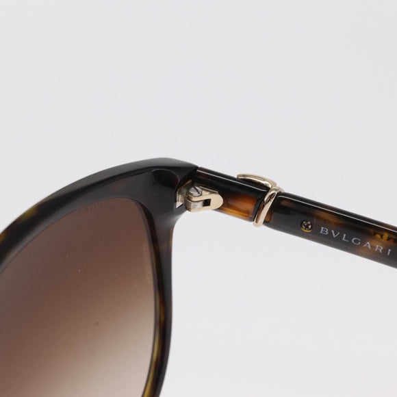 BVLGARI Sunglasses plastic Brown Auth 157575V