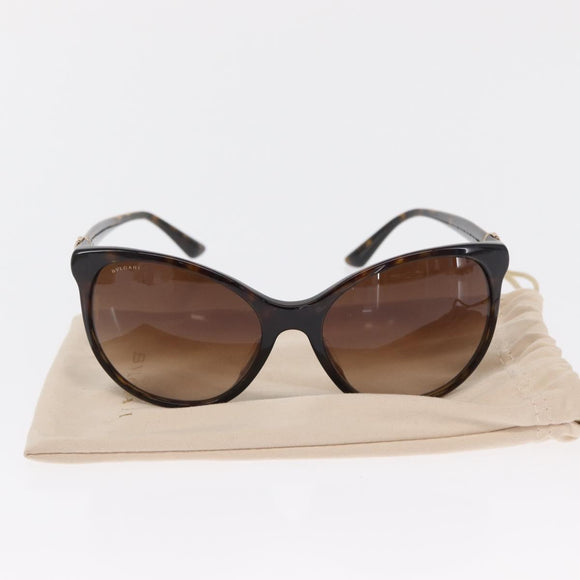 BVLGARI Sunglasses plastic Brown Auth 157575V