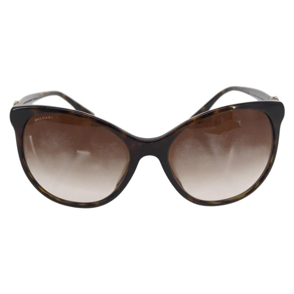 BVLGARI Sunglasses plastic Brown Auth 157575A