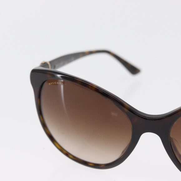 BVLGARI Sunglasses plastic Brown Auth 157575A