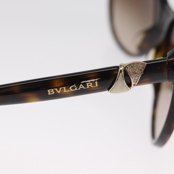 BVLGARI Sunglasses plastic Brown Auth 157575V