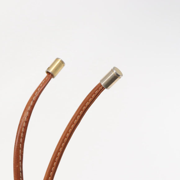 CELINE Macadam Canvas Shoulder Bag PVC Leather Brown Gold Auth 157577