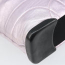 PRADA Shoulder Bag Leather Silver Metallic pink Auth 157579-17