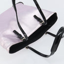 PRADA Shoulder Bag Leather Silver Metallic pink Auth 157579-6