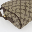 GUCCI GG Supreme Web Sherry Line Bag PVC Beige Gold 001 56 6472 Auth 157580-18